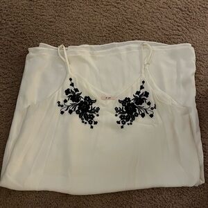 White/cream midi shift dress